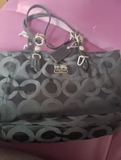 COACH ブラック ショルダーバッグ