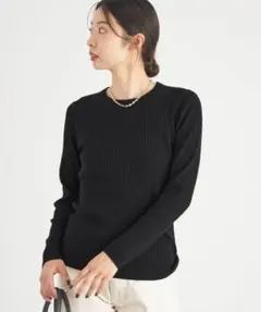 MEYAME】リップルロングスリーブTシャツ ブラック shinzone - メルカリ