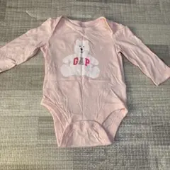 baby GAP クマ　ロンパース　12-18months ピンク　長袖