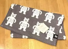新品未使用/UCHINO ガーゼ＆パイル フェイスタオル くま柄