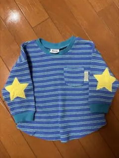 星の刺繍付き長袖カットソー