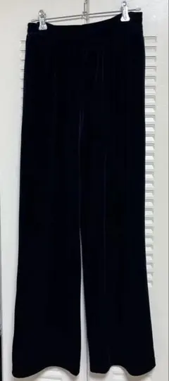 ネイビー ソフトベロアイージーパンツ　M