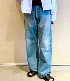 【お値下げ】chimala （チマラ）DENIM BAGGY CUT タグ付きのサムネイル