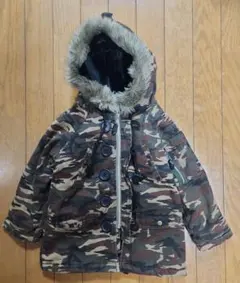 キッズ 100 迷彩 カモフラ N-3B アウター ミリタリージャケット