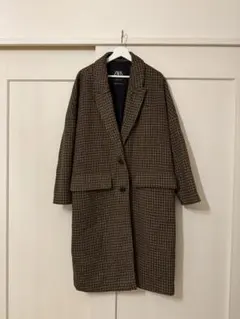 ★極美品★ ZARA ブロックチェック ロングコート 送料込 即日発送 極美品✨ ZARA ロングコート - メルカリ