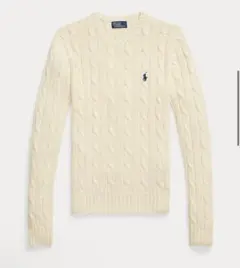 大幅値引き　POLO ケーブルニット コットン クルーネック セーター