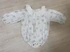 MONBEBE  花柄ロンパース　Mサイズ