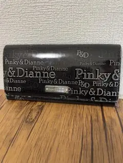 Pinky&Dianne ピンキーアンドダイアン ロゴプリント長財布 ブラック