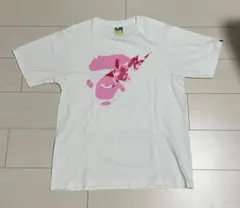 【美品】ABC CAMO APE FACE STA TEE ピンク　Mサイズのサムネイル
