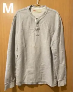 Levi's グレー ヘンリーネックシャツ