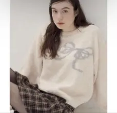 【SALE‼️】muguet lame ribbon knitのサムネイル