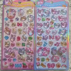 正規品 うるちゅるぽっぷシール ふわふわラビちゃん まじかるみゅーちゃん