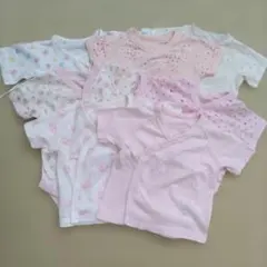 UNIQLO他　新生児　50〜60cm ベビー肌着 7枚セット　ピンク