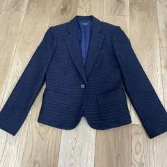 処分価格　値下げ　9号　事務服　SELERY セロリー ジャケット　濃紺　スーツ