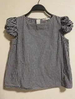 ⭐️Rene 半袖 ギンガムチェック ペプラム トップス 38⭐️ SENSE OF PLACE ギンガムチェック 半袖 ペプラム トップス - メルカリ