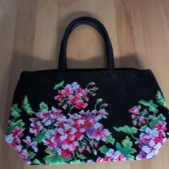 値下げしました！FEILER 花柄 ハンドバッグ 黒