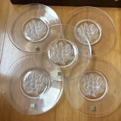 HOYA CRYSTAL 皿 6枚セット フルーツ柄のサムネイル