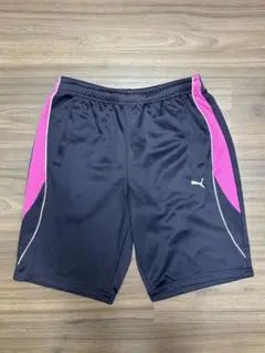 PUMA ジャージ ショートパンツ ネイビー ピンクのサムネイル