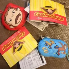 新品未使用　おさるのジョージ　マスコット　2個セット