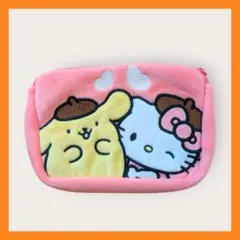 ポムポムプリン30周年 ハローキティコラボ　マルチティッシュケース　しまむら