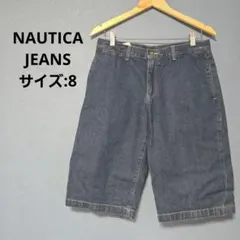 NAUTICA JEANS ダークブルー デニムハーフパンツ 春 夏 アメリカ古