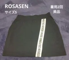 ROSASEN ロサーセン ゴルフ レディース スカート ブラック サイズS