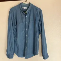 THE SHOP TK デニムブルー ボタンダウンシャツ L