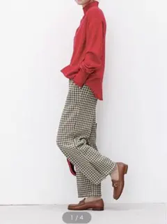 激ぬく裏シャギーのらくちんストレートパンツ / フェリシモ / 4L