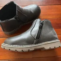 ◆送料込◆ダークグレー◆ジッパー付きサイドゴアブーツ