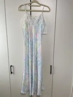 ★未使用タグ付EILEEN WEST花柄レースキャミソールルームウェアワンピース