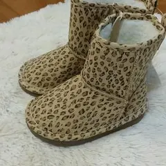 GAP ヒョウ柄ブーツ　14センチ