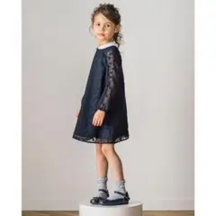 Tartine et Chocolat ワンピース 110 ネイビー セレモニー