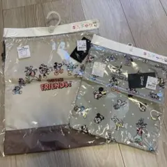 新品 ミッキー・ミニー 巾着袋 M・Lセット