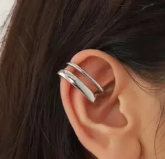 ★メンズ・レディース片耳用　スタイリッシュ　トレンド　ボーンクリップ　イヤーカフ