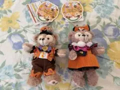 ダッフィー　シェリーメイ　ハロウィン　ぬいぐるみバッジ