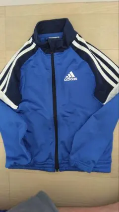 アディダス キッズ ジャージ 上 120 ブルー ネイビー