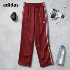 adidas CLIMA365 ジャージパンツ S 赤 トラックパンツ 3ライン