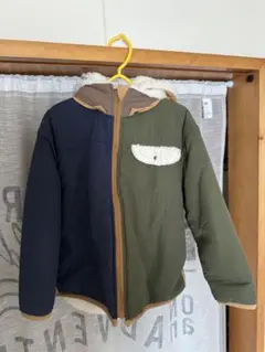 エフオーキッズ　フード付きジャケット　リバーシブル　120cm