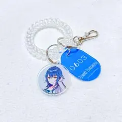 極楽湯　手毬　ロッカー風キーホルダー