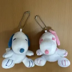 USJ スヌーピー ぬいぐるみ ストラップ 2個セット