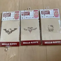 Hello Kitty ストッキング 3足セット M-L ヌーディーベージュ