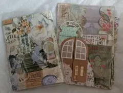 女の子おすそ分けファイル(中身付)&おすそ分け封筒(アンティーク調) no.38