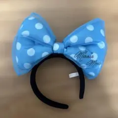 ミニーマウス 水玉リボンカチューシャ