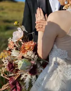 アーティフィシャルフラワーブーケ（ドライ風）