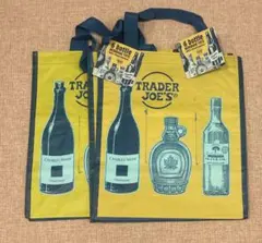 trader joe’s エコバッグ　ボトルホルダー ワイン　ボトル　2点セット