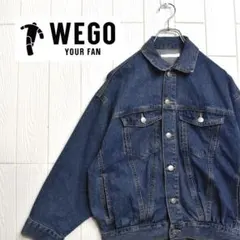 1021B WEGO ダークブルー デニムジャケット 短丈 サイズフリー