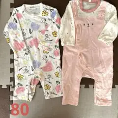 ロンパース　80センチ　女の子　春物