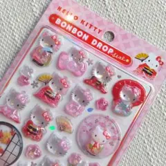 ハローキティ ボンボン ドロップシール 和柄