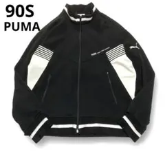 90Sプーマ トラックジャケット ヒットユニオン 日本製 ブラック Lサイズ