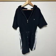 Rudy フード付き ブラックミニワンピース